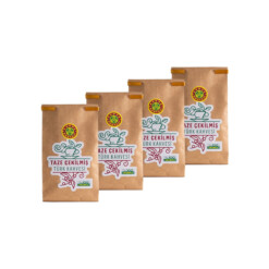 Kahve Dunyasi Freshly Ground Medium Roasted Turkish Coffee 100 gr (3.52oz) - 4 Pieces
