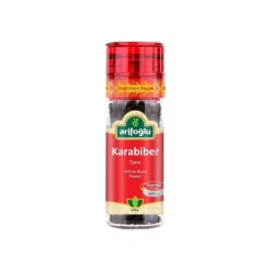 Turkish Black Pepper Grains Spice Grinder Mill Cap Arifoglu 50 gr (1.76oz)