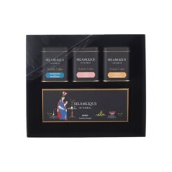 Mixed Turkish Coffee and Turkish Delight Set in Box Selamlique