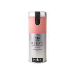 Relax Tea with Lavender and Rooibos in Metal Box Melez Tea 50 gr (1.76oz)