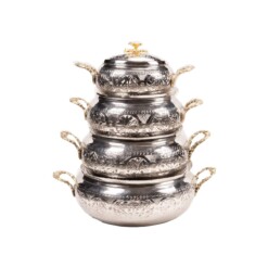 Shiny Sultan 4 Size Copper Pot Set