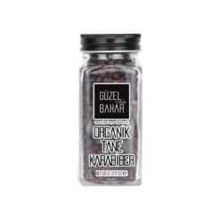 Organic Black Peppercorns in Glass Bottle Guzel Ada Gida 60 gr (2.11oz)